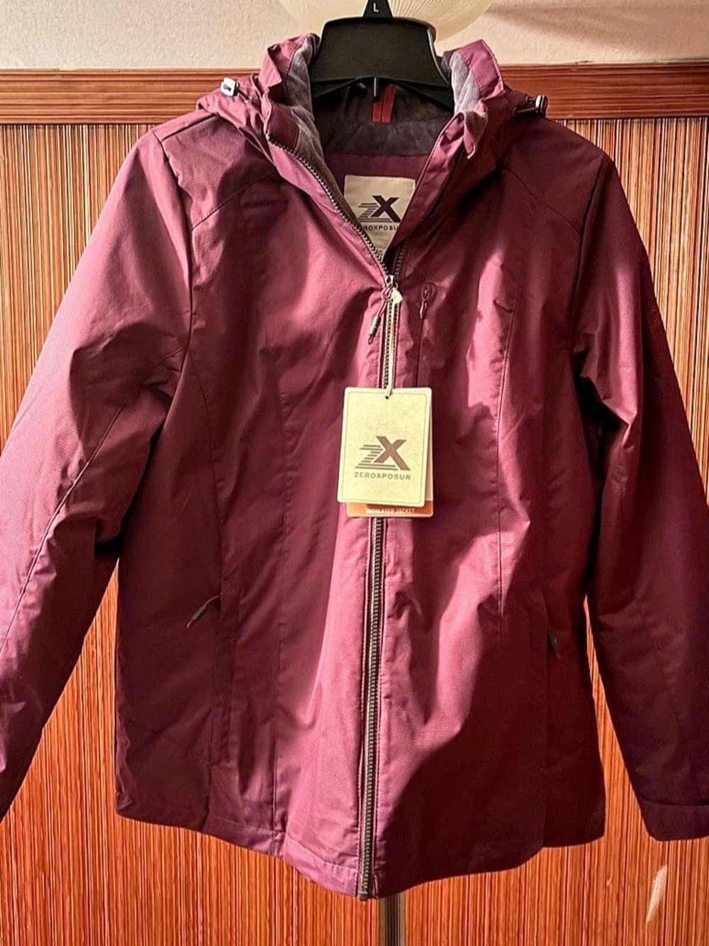 ZeroXposur Lillian Plush-Lined Soft Shell Jacket Purple Large NWT